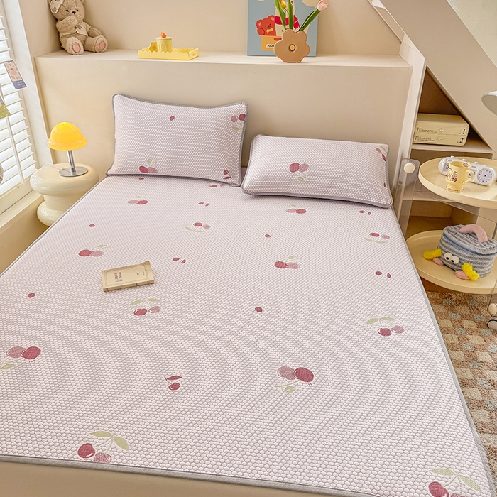 91家纺网 家纺一手货源 找家纺 （总）2025新款A类直播凉感冰豆豆凉席凉豆豆软席三件套空调席冰丝席子单凉席两件套【量大从优】