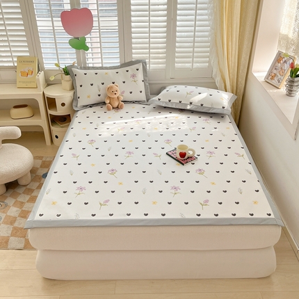 星座家纺 2025新款复合提花凉感丝凉席三件套平铺款 奇妙幻想