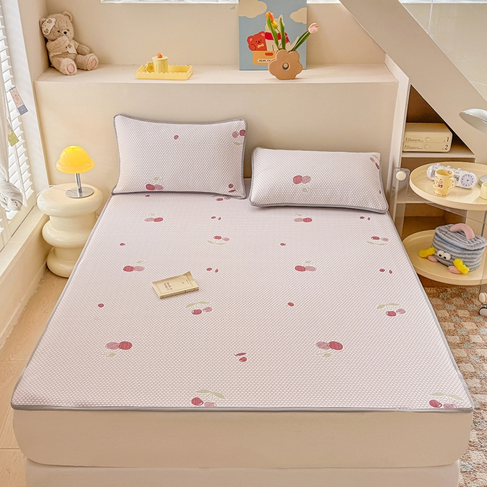 91家纺网 家纺一手货源 找家纺 （总）2025新款A类直播凉感冰豆豆凉席凉豆豆软席三件套空调席冰丝席子单凉席两件套【量大从优】