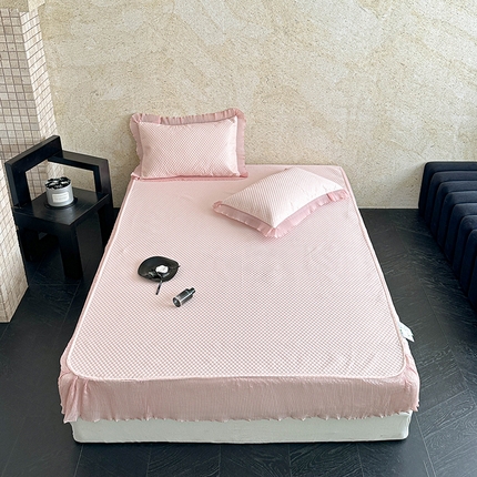 91家纺网 家纺一手货源 找家纺 （总）源舜 2025新款冰云纱凉豆豆冰豆豆花边凉席