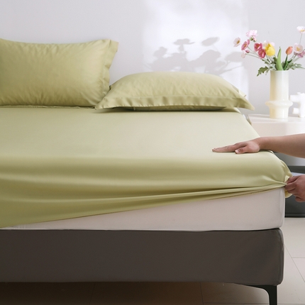 91家纺网 家纺一手货源 找家纺 （总）寝柔2025春夏新款50S纯色天丝床笠单件席梦思床垫棕垫保护套凉感（有质检报告）