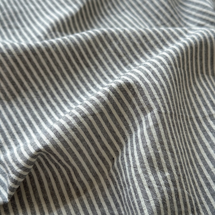 91家纺网 家纺一手货源 找家纺 丽涵家纺 丽涵新品 全棉色织水洗棉单品床笠-床笠三件套 黑密条