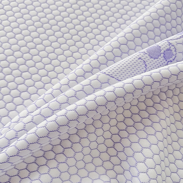 91家纺网 家纺一手货源 找家纺 雪鲨家纺  2025新款凉感冰豆豆凉席凉豆豆三件套冰丝提花软席PE 卡皮巴拉紫