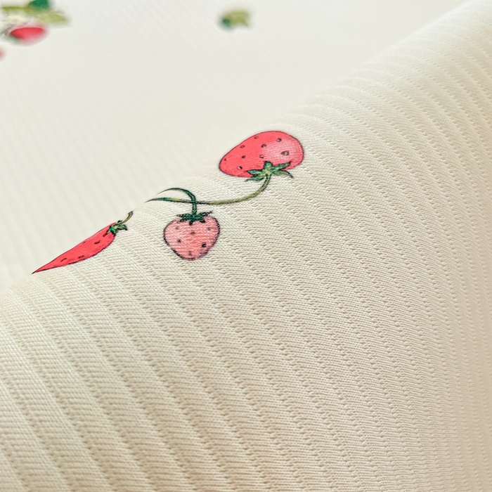 91家纺网 家纺一手货源 找家纺 星座家纺 2025新款复合提花凉感丝凉席三件套平铺款 奶油草莓