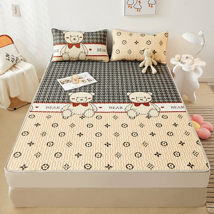 91家纺网 家纺一手货源 找家纺 （总）柔品 2025新款0.45乳胶凉席夏被四件套（床单款）