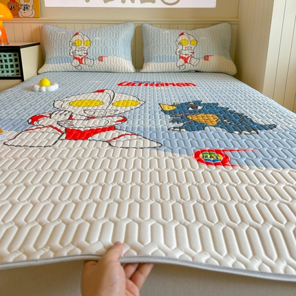 金爱家 2025新款奥特曼乳胶凉席席子 乳胶-城市猎人
