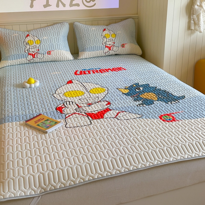 91家纺网 家纺一手货源 找家纺 金爱家 2025新款奥特曼乳胶凉席席子 乳胶-城市猎人