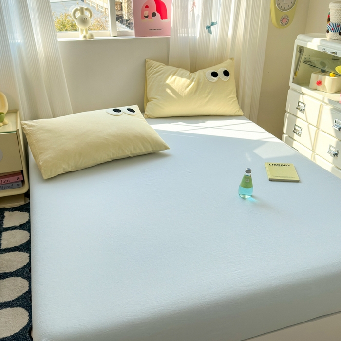 91家纺网 家纺一手货源 找家纺 丽涵家纺 丽涵新品 全棉色织水洗棉单品床笠-床笠三件套 绮梦兰