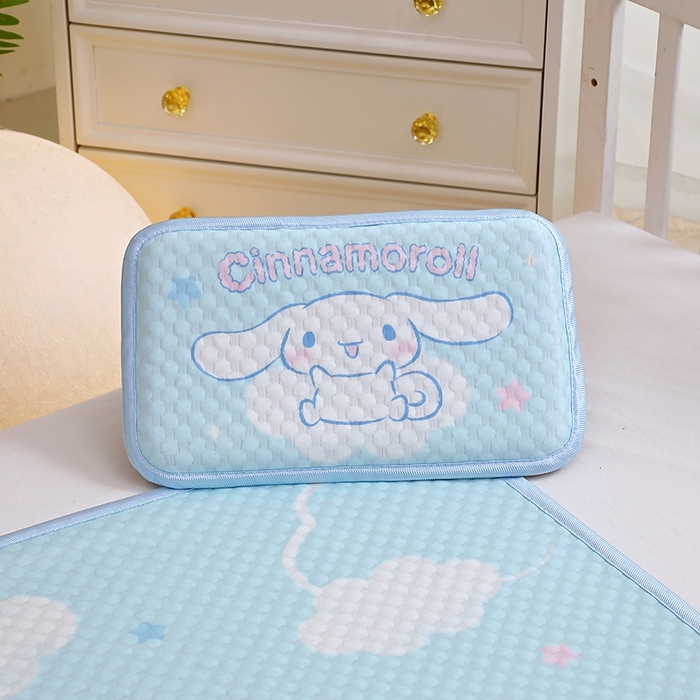 91家纺网 家纺一手货源 找家纺 2025新款3D凉豆豆大版三丽鸥正版授权儿童凉席夏被三件套 凉豆豆 大耳狗