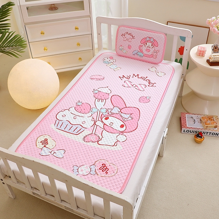 91家纺网 家纺一手货源 找家纺 （总）2025新款3D凉豆豆大版三丽鸥正版授权儿童凉席夏被三件套