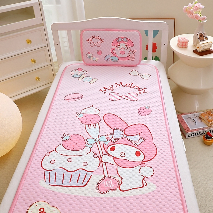 91家纺网 家纺一手货源 找家纺 （总）2025新款3D凉豆豆大版三丽鸥正版授权儿童凉席夏被三件套