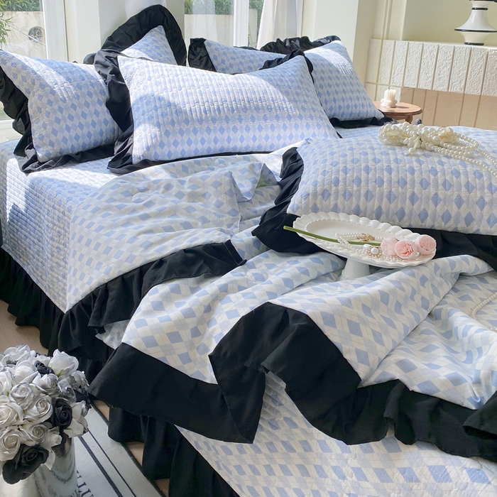 91家纺网 家纺一手货源 找家纺 （总）老k 2025新款水洗棉花边夏被夏凉被空调被