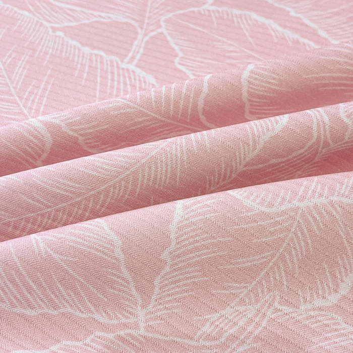 91家纺网 家纺一手货源 找家纺 星座家纺 2025新款复合提花凉感丝凉席三件套平铺款 叶之语-粉