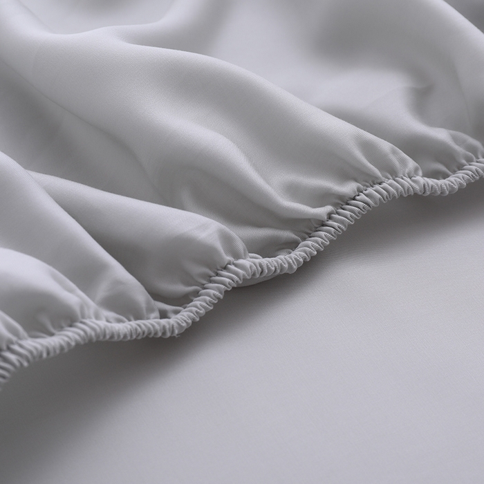 91家纺网 家纺一手货源 找家纺 寝柔2025春夏新款50S纯色天丝床笠单件席梦思床垫棕垫保护套凉感（有质检报告） 星空灰