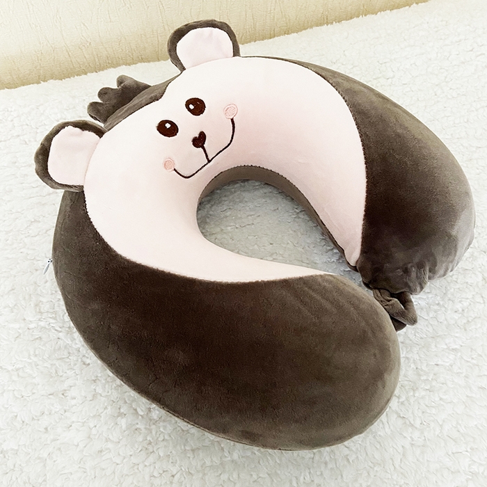 91家纺网 家纺一手货源 找家纺 卡奥家纺 2023新款卡通U型枕旅行颈椎枕 猴子32*31*12cm