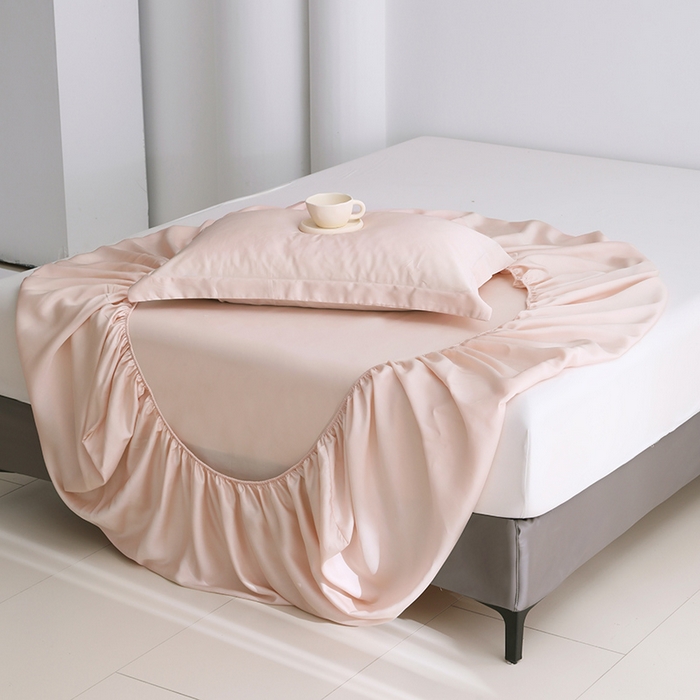 91家纺网 家纺一手货源 找家纺 寝柔2025春夏新款50S纯色天丝床笠单件席梦思床垫棕垫保护套凉感（有质检报告） 超凡玉