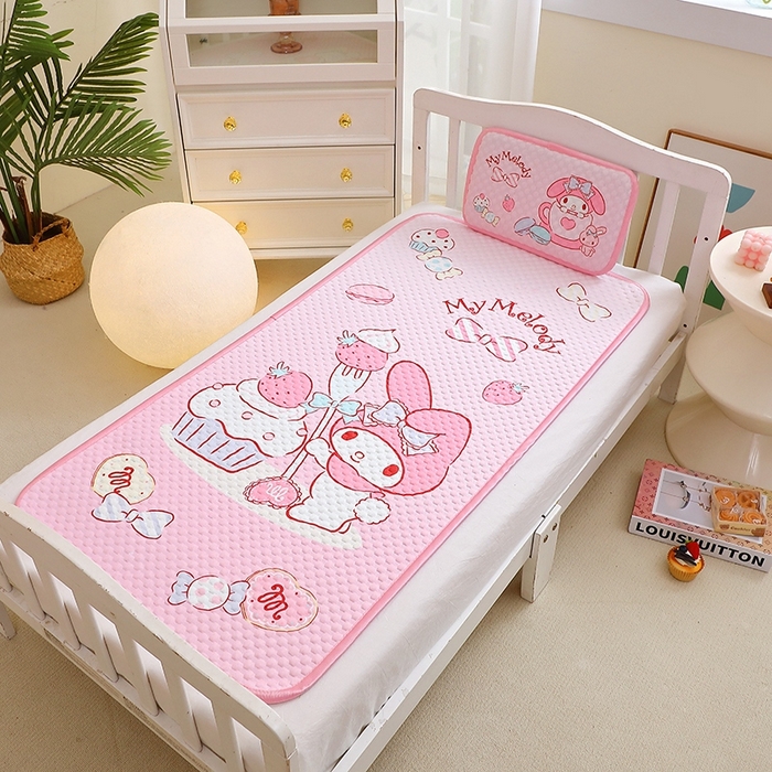 91家纺网 家纺一手货源 找家纺 （总）2025新款3D凉豆豆大版三丽鸥正版授权儿童凉席夏被三件套