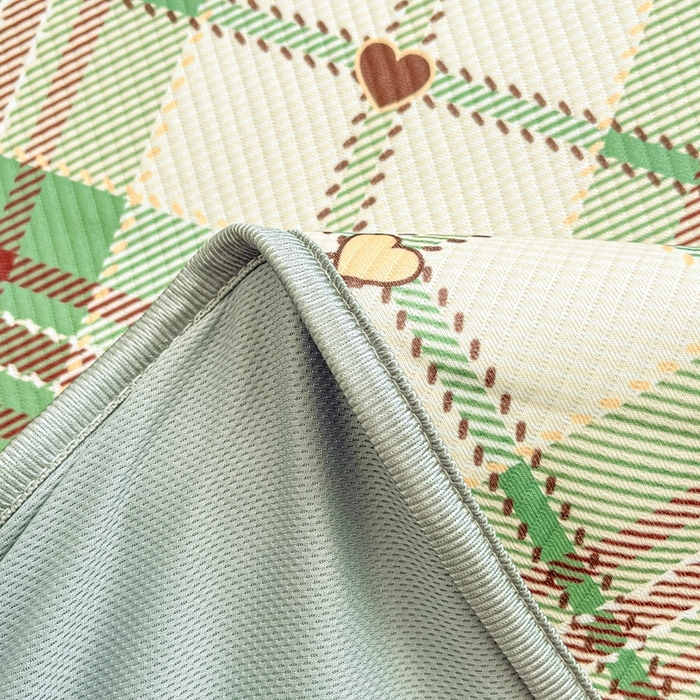 91家纺网 家纺一手货源 找家纺 星座家纺 2025新款复合提花凉感丝凉席三件套床笠款 水木年华-床笠款