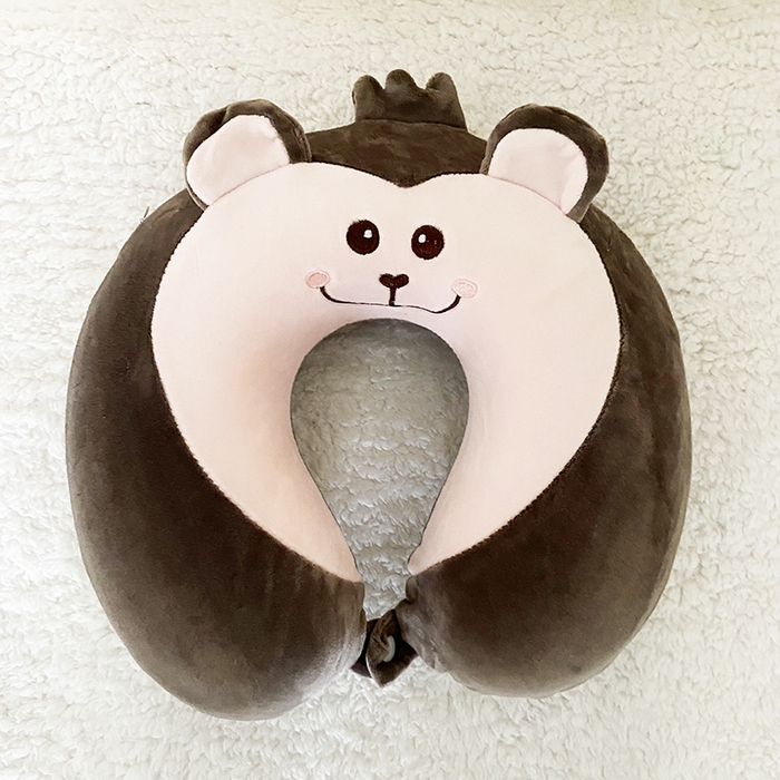 91家纺网 家纺一手货源 找家纺 卡奥家纺 2023新款卡通U型枕旅行颈椎枕 猴子32*31*12cm