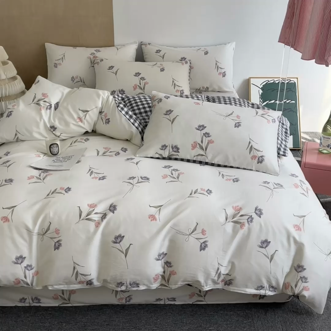 91家纺网 家纺一手货源 找家纺 （总）如约 2025春夏新款12868全棉印花单被套