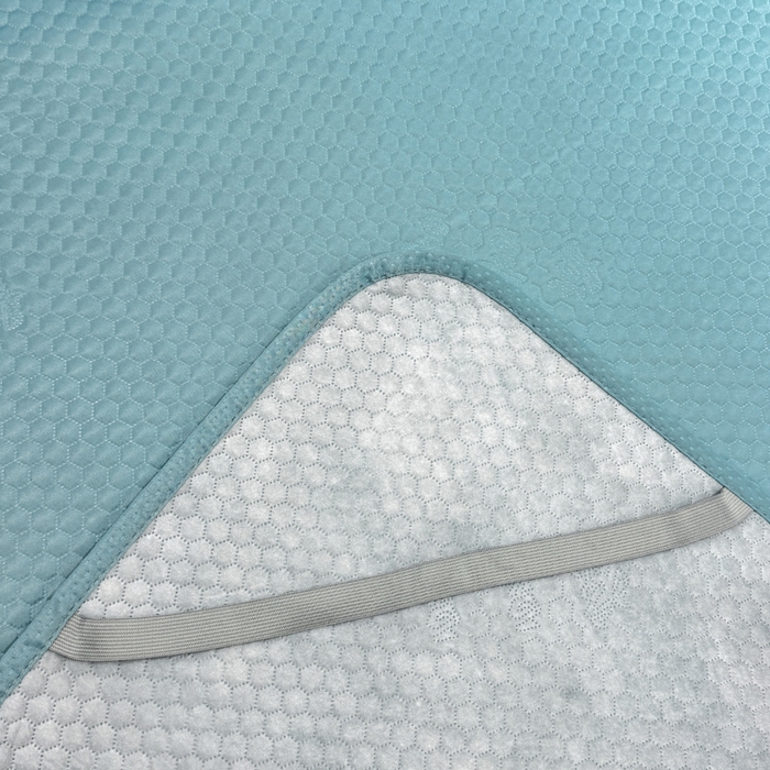 91家纺网 家纺一手货源 找家纺 春寻家纺 2025新款凉豆豆凉席冰丝席 天空蓝