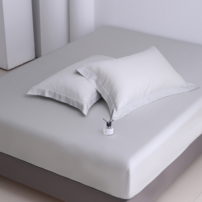 91家纺网 家纺一手货源 找家纺 寝柔2025春夏新款50S纯色天丝床笠单件席梦思床垫棕垫保护套凉感（有质检报告） 星空灰