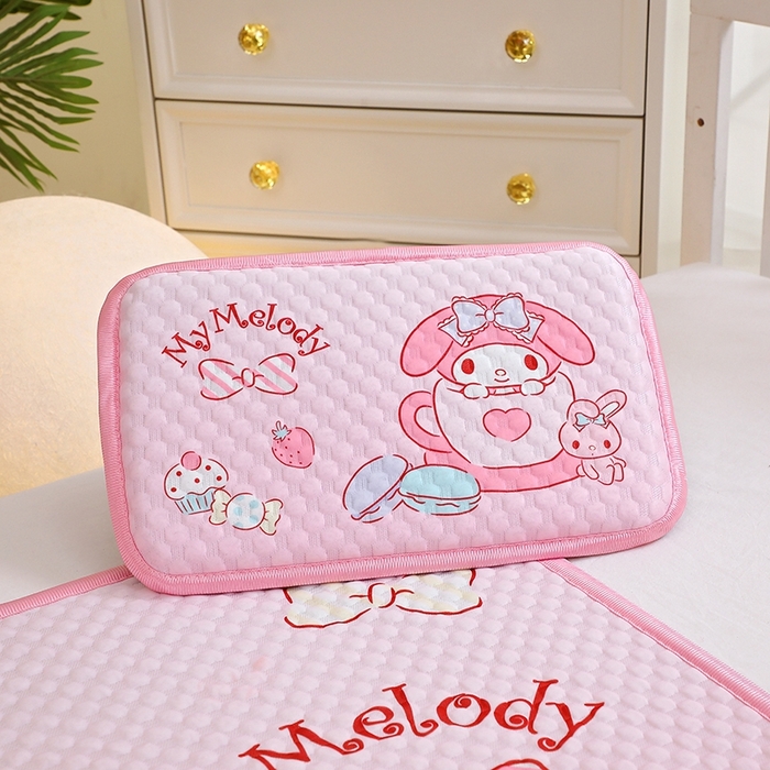 91家纺网 家纺一手货源 找家纺 2025新款3D凉豆豆大版三丽鸥正版授权儿童凉席夏被三件套 凉豆豆 美乐蒂