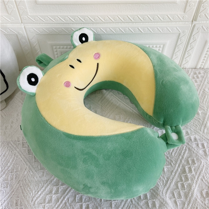 91家纺网 家纺一手货源 找家纺 卡奥家纺 2025新款卡通U型枕旅行颈椎枕 青蛙王子