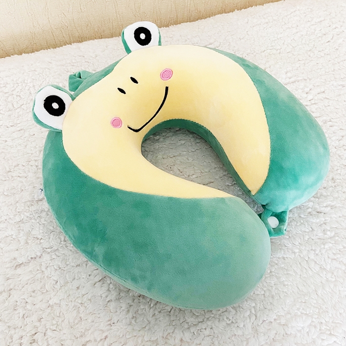 91家纺网 家纺一手货源 找家纺 卡奥家纺 2025新款卡通U型枕旅行颈椎枕 青蛙王子
