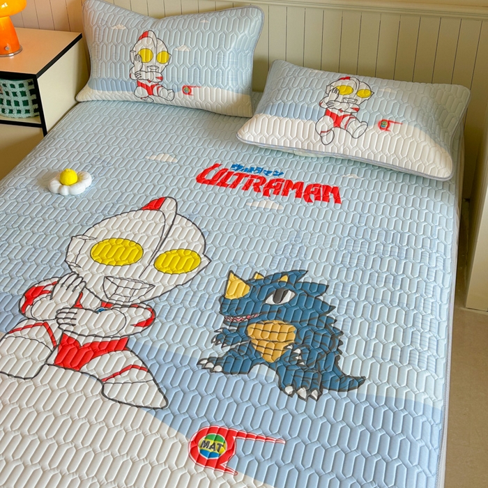 91家纺网 家纺一手货源 找家纺 金爱家 2025新款奥特曼乳胶凉席席子 乳胶-城市猎人