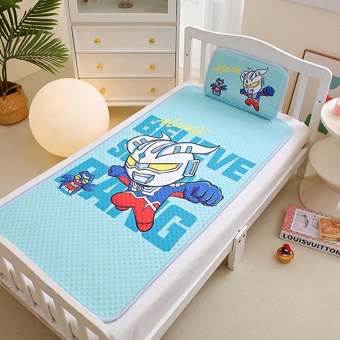 91家纺网 家纺一手货源 找家纺 八零年代  2025新款3D凉豆豆大版卡通儿童凉席夏被三件套冰豆豆凉席 凉豆豆赛 罗