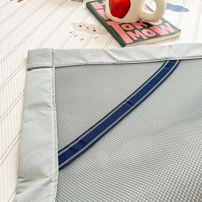 91家纺网 家纺一手货源 找家纺 星座家纺 2025新款复合提花凉感丝凉席三件套平铺款 悠悠小元