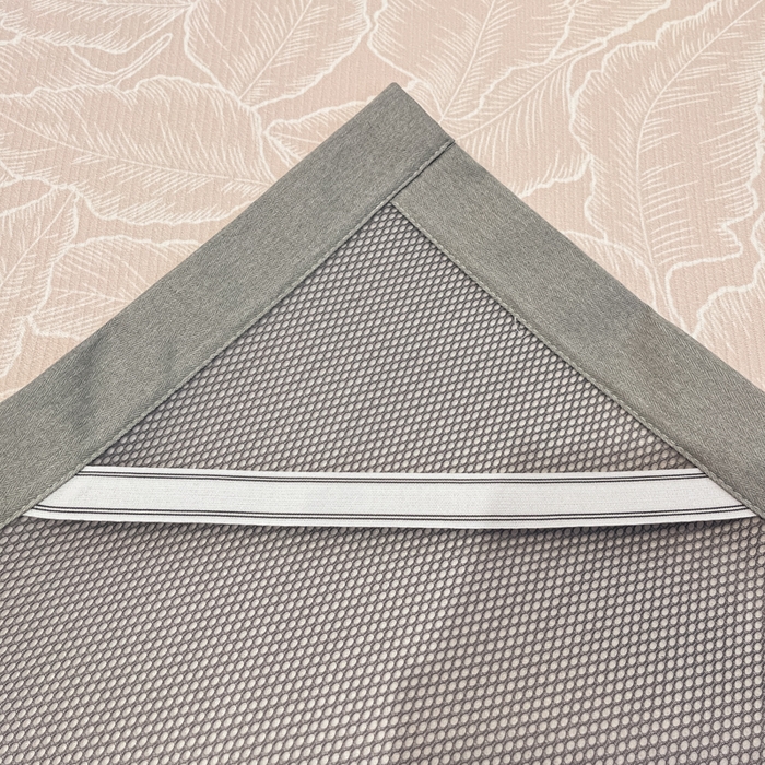 91家纺网 家纺一手货源 找家纺 星座家纺 2025新款复合提花凉感丝凉席三件套平铺款 叶之语-奶咖