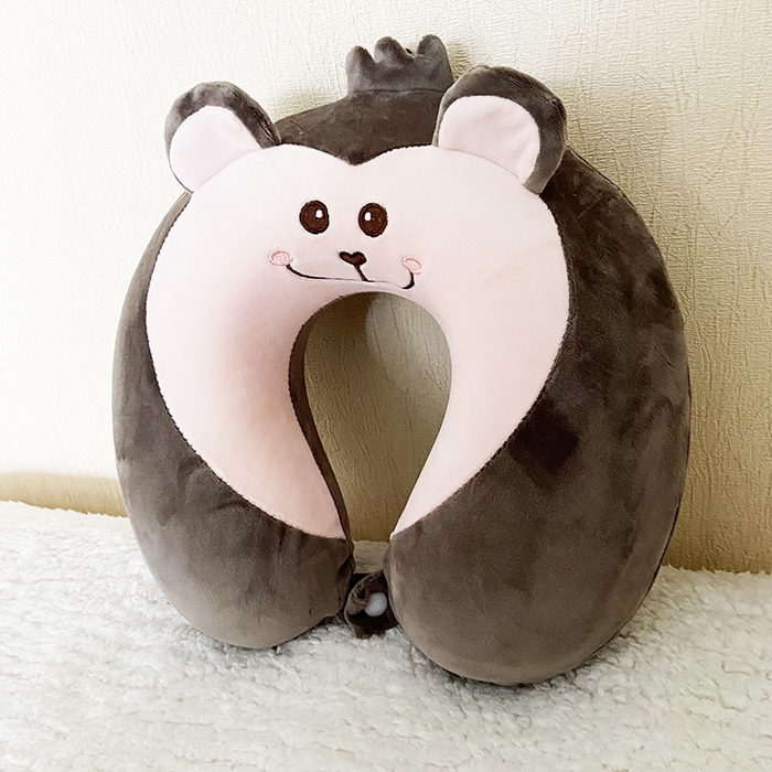 91家纺网 家纺一手货源 找家纺 卡奥家纺 2023新款卡通U型枕旅行颈椎枕 猴子32*31*12cm