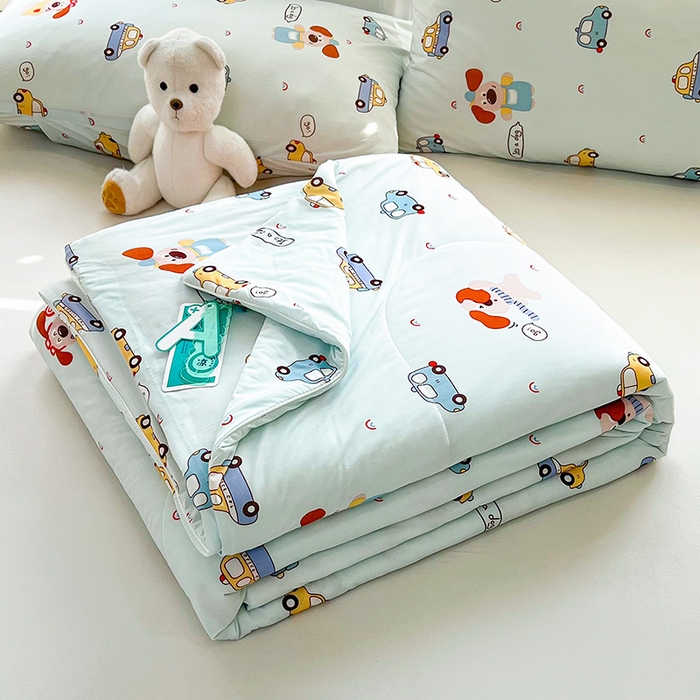 91家纺网 家纺一手货源 找家纺 （总）好梦来家纺（原锦茂家纺） 2025年新款A类数码印花纯色夏凉被凉感丝数夏被冰淇淋夏被空调被西瓜被真丝天丝