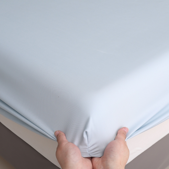 91家纺网 家纺一手货源 找家纺 寝柔2025春夏新款50S纯色天丝床笠单件席梦思床垫棕垫保护套凉感（有质检报告） 海岛兰