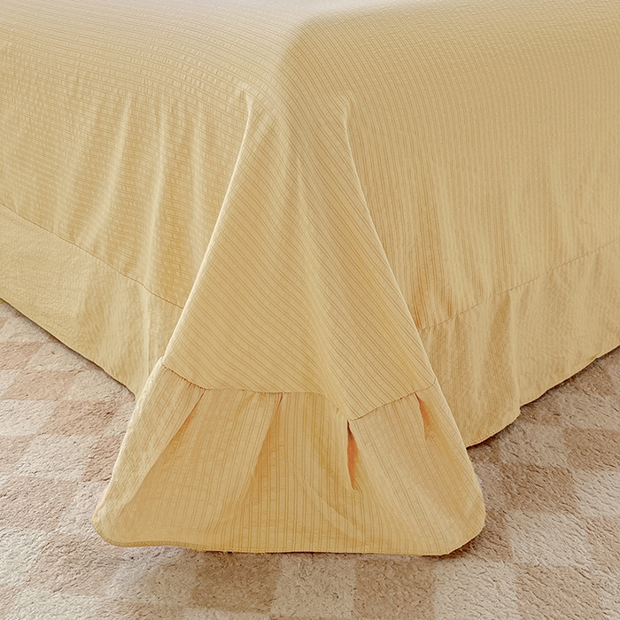 91家纺网 家纺一手货源 找家纺 壹号库 2025新款A类提花有氧彩竺绵四件套 田园小兔