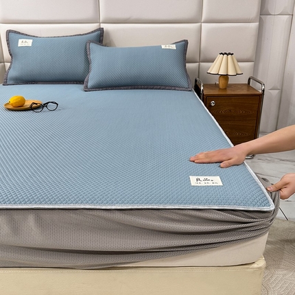 91家纺网 家纺一手货源 找家纺 （总）518家纺 2025春夏新款550克PE中分子豆豆凉席【提供买家秀】床笠款【提供买家秀】