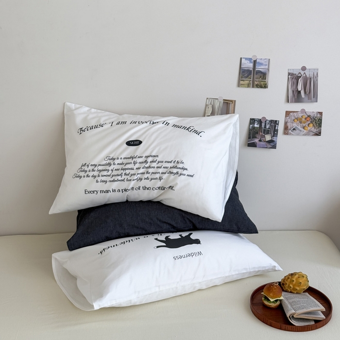 91家纺网 家纺一手货源 找家纺 （总）艾沁2025新款全棉数码印花单枕套