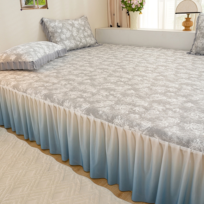 91家纺网 家纺一手货源 找家纺 冬然家纺2025新款冰豆豆榻榻米凉席 梦幻玫瑰-灰