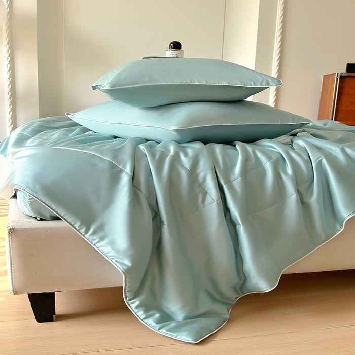 91家纺网 家纺一手货源 找家纺 百寐 2025新款60S兰精天丝夏被系列 芬兰