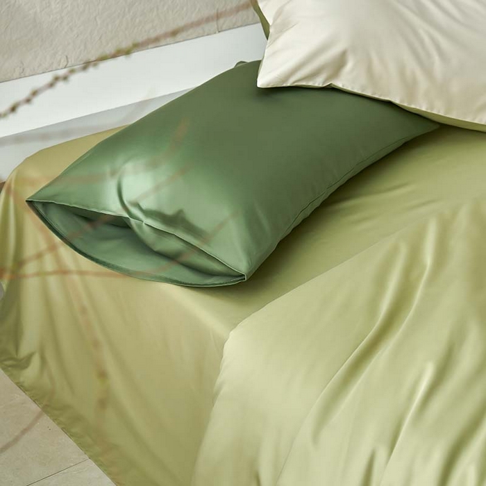 91家纺网 家纺一手货源 找家纺 （总）咏绒家纺工厂店 2025新款60支奥地利兰精天丝纯色天丝棉四件套