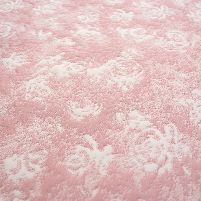 91家纺网 家纺一手货源 找家纺 冬然家纺2025新款冰豆豆榻榻米凉席 梦幻玫瑰-粉