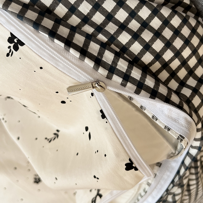 91家纺网 家纺一手货源 找家纺 吉象家纺13070全棉四件套纯棉四件套直播小清新男孩女小黑猫