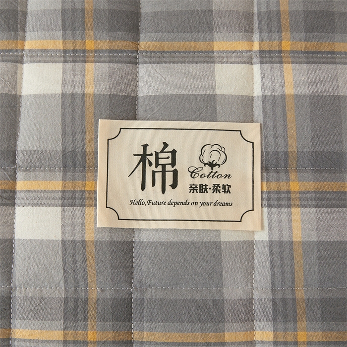 91家纺网 家纺一手货源 找家纺 伊人坊2025新款全棉色织水洗棉六面全包床笠床垫保护套无印风 夹棉床围-诺卡格