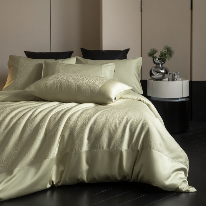 91家纺网 家纺一手货源 找家纺 （总）安莱生活2025新款天丝棉拼接暗合工艺四件套-邂逅系列