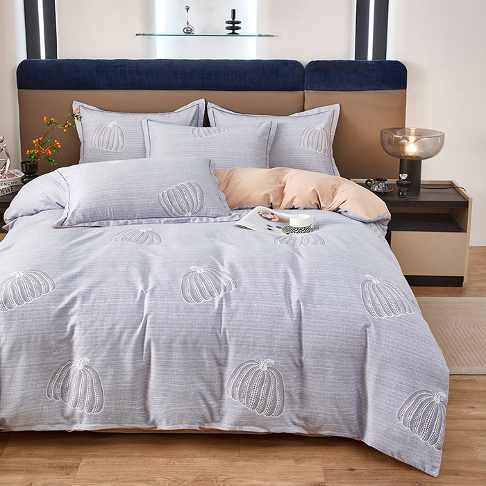 91家纺网 家纺一手货源 找家纺 雲归梦 2025新款纯棉加厚磨毛多规格磨毛四件套 缤纷果园