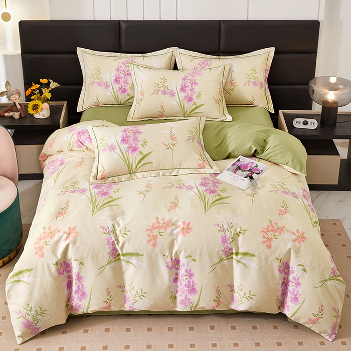 91家纺网 家纺一手货源 找家纺 雲归梦 2025新款纯棉加厚磨毛多规格磨毛四件套 长相思-绿