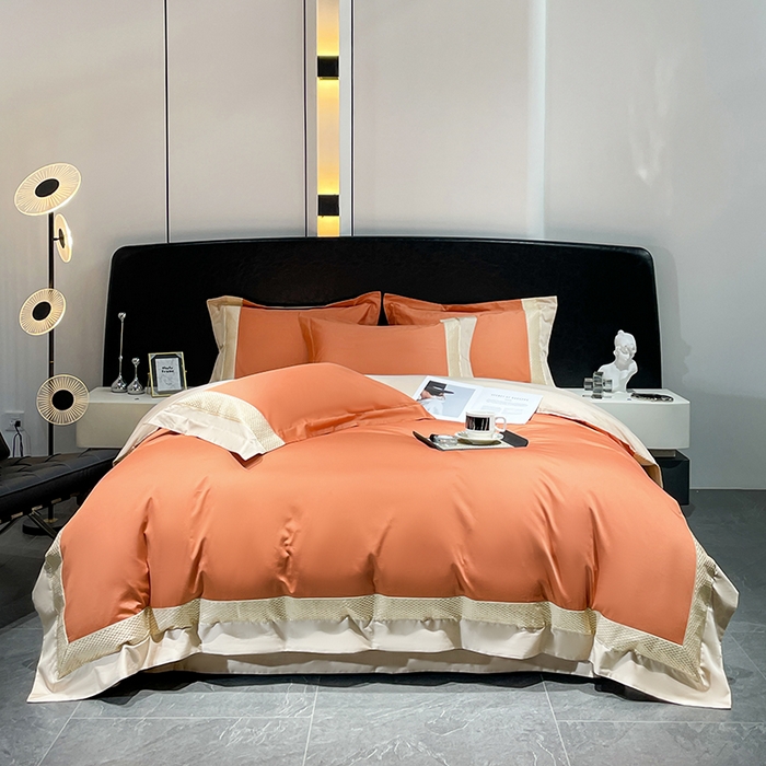 91家纺网 家纺一手货源 找家纺 （总）皇寝世家家居 2025新款全棉新疆长绒棉100支四件套刺绣款- 亦舒系列