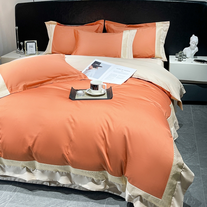 91家纺网 家纺一手货源 找家纺 （总）皇寝世家家居 2025新款全棉新疆长绒棉100支四件套刺绣款- 亦舒系列